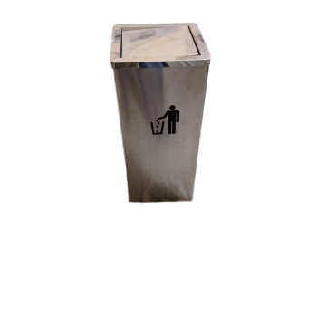 Thùng rác inox nắp lật vuông