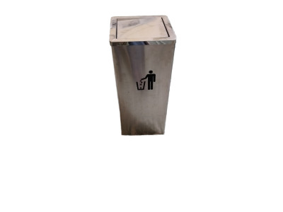 Thùng rác inox nắp lật vuông