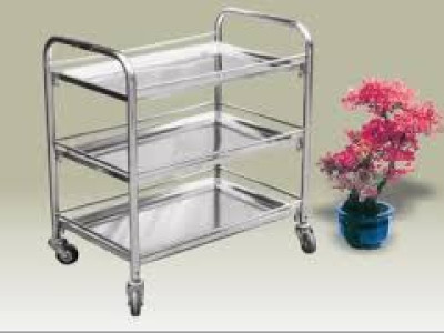 XE ĐẨY 3 TẦNG INOX (XE ĐẨY DỤNG CỤ) 