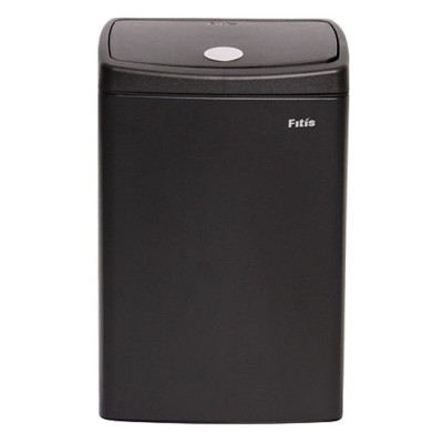 Sản phẩm thùng rác Inox nhấn vuông nhỏ Fitis mã STS1-903 - 15L (Màu Đen)