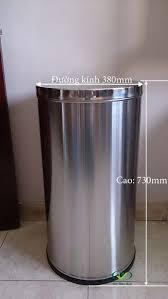 Thùng rác inox VN-A54 (Nắp lật)
