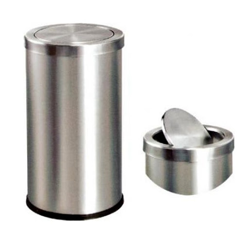 Thùng rác nắp lật inox A54