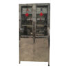 Tủ thuốc Inox có bảng Độc AB, có sàn nghiêng - Model: TT - 04